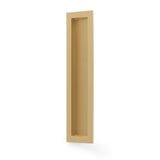 High quality image of Alexander & Wilks Rectangular flush pull - 100x45mm-Satin Brass PVD-200mm | Sku. AW911-200-SBPVD | Trade Door Handles.