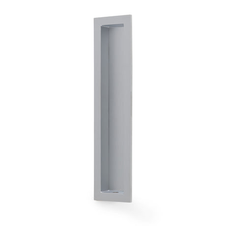 High quality image of Alexander & Wilks Rectangular flush pull - 100x45mm-Satin Chrome-200mm | Sku. AW911-200-SC | Trade Door Handles.