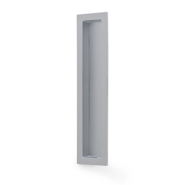 High quality image of Alexander & Wilks Rectangular flush pull - 100x45mm-Satin Chrome-200mm | Sku. AW911-200-SC | Trade Door Handles.