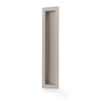 High quality image of Alexander & Wilks Rectangular flush pull - 100x45mm-Satin Nickel-200mm | Sku. AW911-200-SN | Trade Door Handles.
