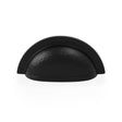High quality image of Alexander & Wilks Bardom Hammered Ridged Cup Pull-Black | Sku. AW912BL | Trade Door Handles.