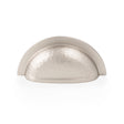 High quality image of Alexander & Wilks Bardom Hammered Ridged Cup Pull-Satin Nickel | Sku. AW912SN | Trade Door Handles.