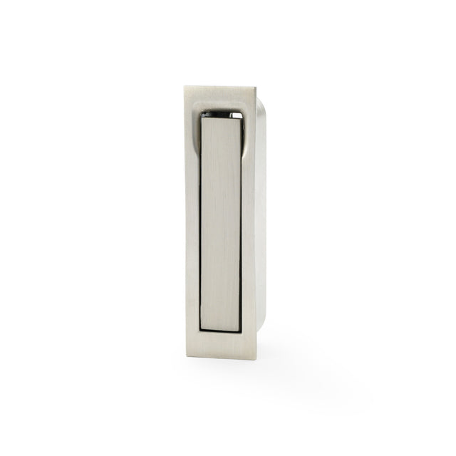 High quality image of Alexander & Wilks - Square Sliding Door Edge Pull - Satin Nickel | Sku. aw990sn | Trade Door Handles.