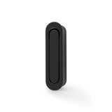 High quality image of Alexander & Wilks - Radius Sliding Door Edge Pull - Black | Sku. aw991bl | Trade Door Handles.