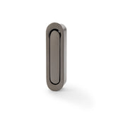 High quality image of Alexander & Wilks - Radius Sliding Door Edge Pull - Dark Bronze PVD | Sku. aw991dbzpvd | Trade Door Handles.