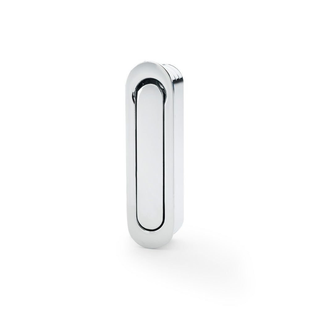High quality image of Alexander & Wilks - Radius Sliding Door Edge Pull - Polished Chrome | Sku. aw991pc | Trade Door Handles.