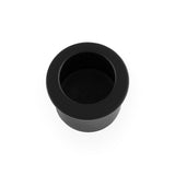 High quality image of Alexander & Wilks - Round Sliding Door Finger Edge Pull-Black | Sku. aw992bl | Trade Door Handles.