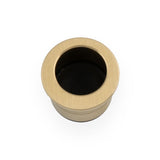 High quality image of Alexander & Wilks - Round Sliding Door Finger Edge Pull-Satin Brass PVD | Sku. aw992sbpvd | Trade Door Handles.