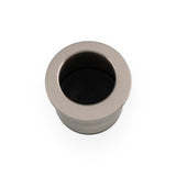 High quality image of Alexander & Wilks - Round Sliding Door Finger Edge Pull-Satin Nickel | Sku. aw992sn | Trade Door Handles.