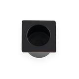High quality image of Alexander & Wilks - Sliding Door Finger Edge Pull (Square) Black | Sku. aw993bl | Trade Door Handles.