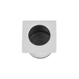 High quality image of Alexander & Wilks - Sliding Door Finger Edge Pull (Square) Polished Chrome | Sku. aw993pc | Trade Door Handles.