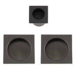 High quality image of Alexander & Wilks - Sliding Door Pull Kit Square Dark Bronze Pvd | Sku. aw995dbzpvd | Trade Door Handles.