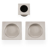 High quality image of Alexander & Wilks - Square sliding door pull kit-Satin Nickel | Sku. aw995sn | Trade Door Handles.