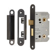 High quality image of Eurospec - Easi-T Residential Bathroom Lock 65mm - Matt Black | Sku. bae5025mb-r | Trade Door Handles.