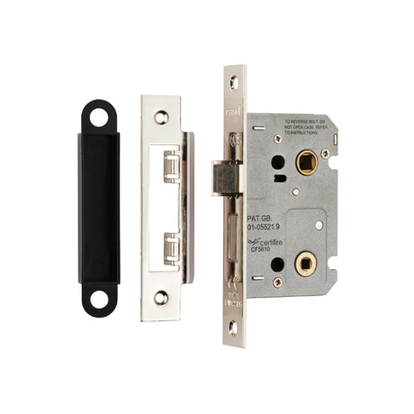High quality image of Eurospec - Easi-T Residential Bathroom Lock 65mm - Nickel Plate | Sku. bae5025np | Trade Door Handles.