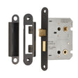 High quality image of Eurospec - Easi-T Residential Bathroom Lock 78mm - Matt Black | Sku. bae5030mb-r | Trade Door Handles.