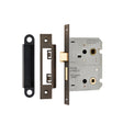 High quality image of Eurospec - Easi-T Residential Bathroom Lock 78mm - Matt Bronze | Sku. bae5030mbrz | Trade Door Handles.