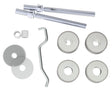 High quality image of Eurospec - Back To Back Fixing Pack - Satin Stainless Steel | Sku. bbf1019sss | Trade Door Handles.