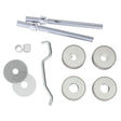 High quality image of Eurospec - Back To Back Fixing Pack - Satin Stainless Steel | Sku. bbf1030-2sss | Trade Door Handles.