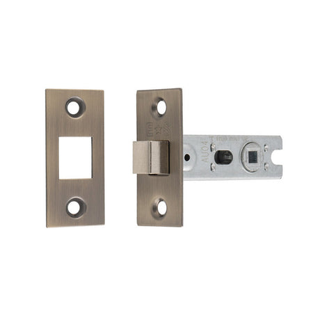 High quality image of Eurospec - Bolt-Through Tubular Deadbolt - Antique Brass - 64mm | Sku. btd25ab | available to order from Trade Door Handles in Kendal.