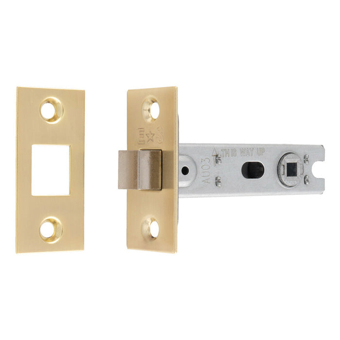 High quality image of Eurospec - Bolt-Through Tubular Deadbolt - Satin Brass - 76mm | Sku. btd30sb | available to order from Trade Door Handles in Kendal.