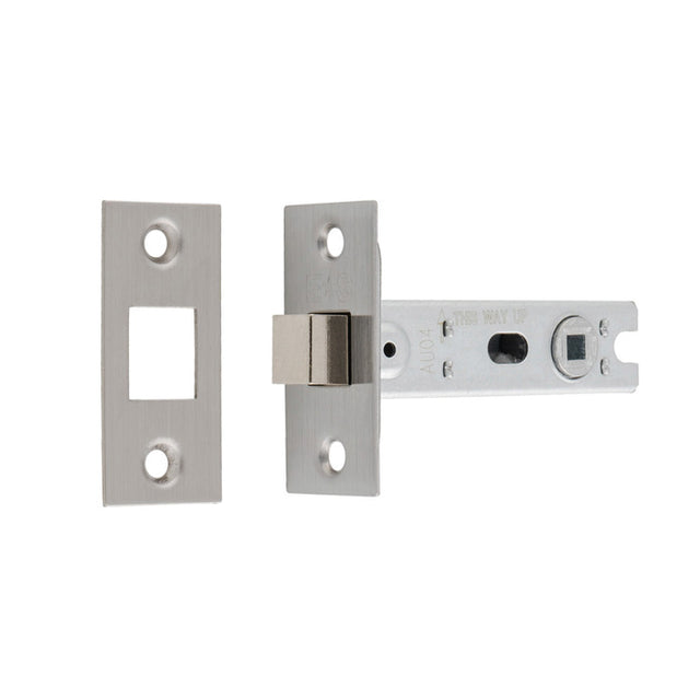 High quality image of Eurospec - Bolt-Through Tubular Deadbolt - Satin Stainless Steel - 76mm | Sku. btd30sss | available to order from Trade Door Handles in Kendal.
