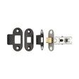 High quality image of Eurospec - 64mm Ce B/T Tubular Mortice Latch Radius - Matt Black | Sku. btl25mb-r | Trade Door Handles.