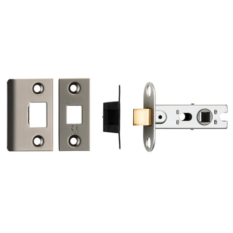 High quality image of Eurospec - 64Mm Ce B/T Tubular Mortice Latch Square - Matt Bronze | Sku. btl25mbrz | Trade Door Handles.