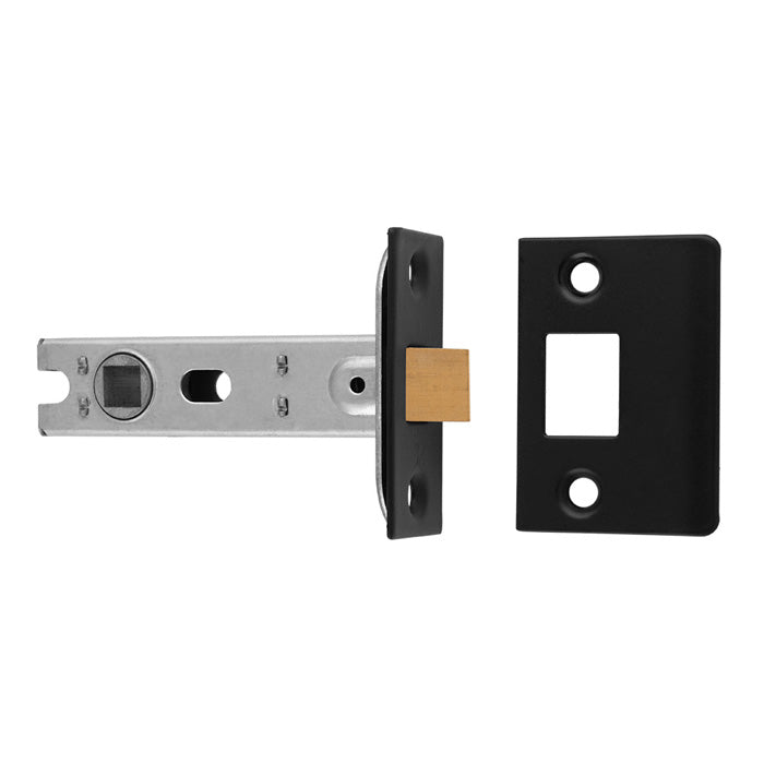 High quality image of Eurospec - 76Mm Ce B/T Tubular Mortice Latch Square - Matt Black | Sku. btl30mb | Trade Door Handles.