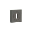High quality image of Burlington - Standard Keyway Escutcheons Square Plain Rose Dark Bronze Sku. BUR-60DB-171DB