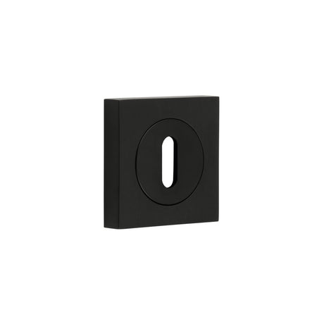 High quality image of Burlington - Standard Keyway Escutcheons Square Plain Black Sku. BUR-60MB-171MB