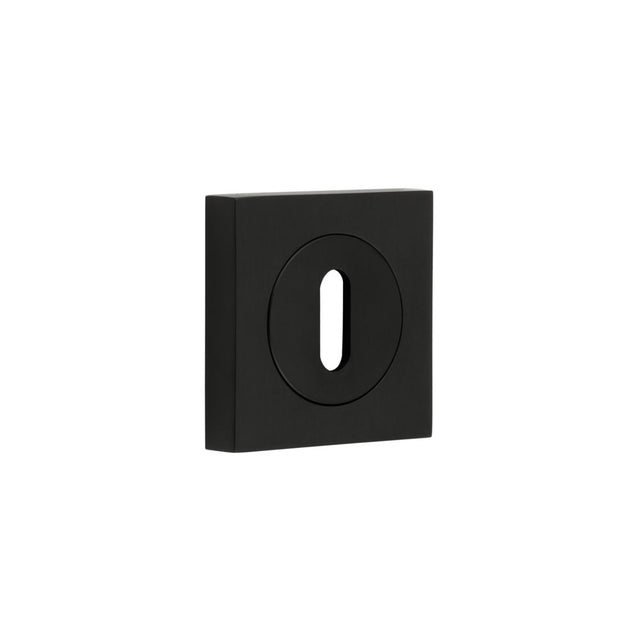 High quality image of Burlington - Standard Keyway Escutcheons Square Plain Black Sku. BUR-60MB-171MB