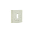 High quality image of Burlington - Standard Keyway Escutcheons Square Plain Rose Polished Nickel Sku. BUR-60PN-171PN