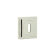 High quality image of Burlington - Standard Keyway Escutcheons Square Stepped Rose Polished Nickel Sku. BUR-60PN-173PN