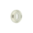 High quality image of Burlington - Standard Keyway Escutcheons Reeded Rose Polished Nickel Sku. BUR-60PN-74PN