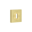 High quality image of Burlington - Standard Keyway Escutcheons Square Plain Rose Satin Brass Sku. BUR-60SB-171SB