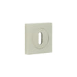 High quality image of Burlington - Standard Keyway Escutcheons Square Plain Rose Satin Nickel Sku. BUR-60SN-171SN