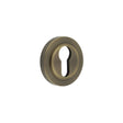 High quality image of Burlington - Euro Profile Escutcheons Plain Rose Antique Brass Sku. BUR-61AB-71AB