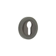 High quality image of Burlington - Euro Profile Escutcheons Plain Rose Dark Bronze Sku. BUR-61DB-71DB
