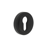 High quality image of Burlington - Euro Profile Escutcheons Plain Rose Black Sku. BUR-61MB-71MB