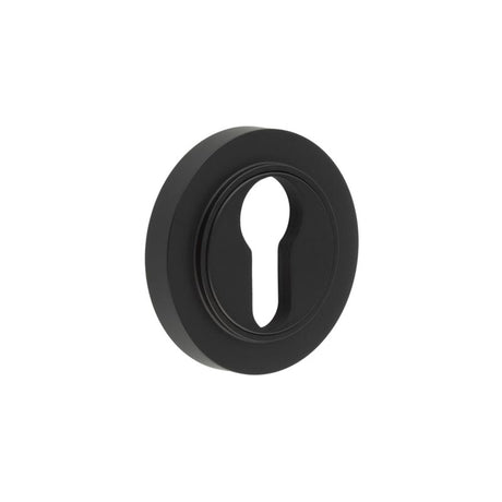 High quality image of Burlington - Euro Profile Escutcheons Plain Rose Black Sku. BUR-61MB-71MB