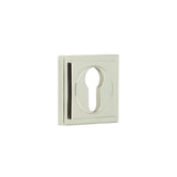 High quality image of Burlington - Euro Profile Escutcheons Square Stepped Rose Polished Nickel Sku. BUR-61PN-173PN