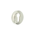High quality image of Burlington - Euro Profile Escutcheons Chamfered Rose Polished Nickel Sku. BUR-61PN-72PN