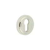High quality image of Burlington - Euro Profile Escutcheons Stepped Rose Polished Nickel Sku. BUR-61PN-73PN