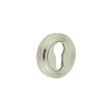 High quality image of Burlington - Euro Profile Escutcheons Stepped Rose Satin Nickel Sku. BUR-61SN-73SN