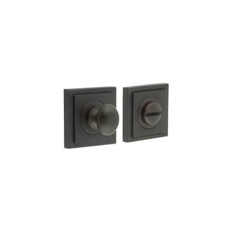 High quality image of Burlington - Turns & Releases Inner 1 Square Stepped Rose Dark Bronze Sku. BUR-80DB-152DB