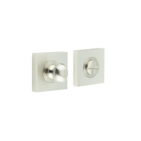 This is an image showing the Frelan - Burlington Turns & Releases Inner 1 Square Plain Rose Satin Nickel available to order from Trade Door Handles in Kendal