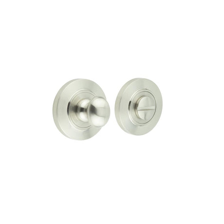 High quality image of Burlington - Turns & Releases Inner 1 Chamfered Rose Satin Nickel Sku. BUR-80SN-51SN