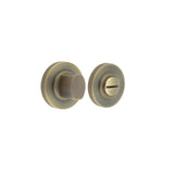 High quality image of Burlington - Turns & Releases Inner 3 Knurled Rose Antique Brass Sku. BUR-81AB-55AB