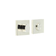 High quality image of Burlington - Turns & Releases Inner 3 Square Plain Rose Polished Nickel Sku. BUR-81PN-150PN